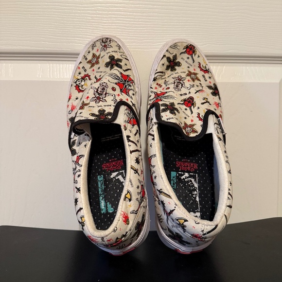 VANS x Stranger Things Custom Hellfire Club Slip On Size 9.5 - Picture 1 of 5